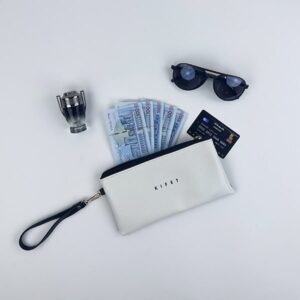 کیف پول جئومتریک کیفت سفید