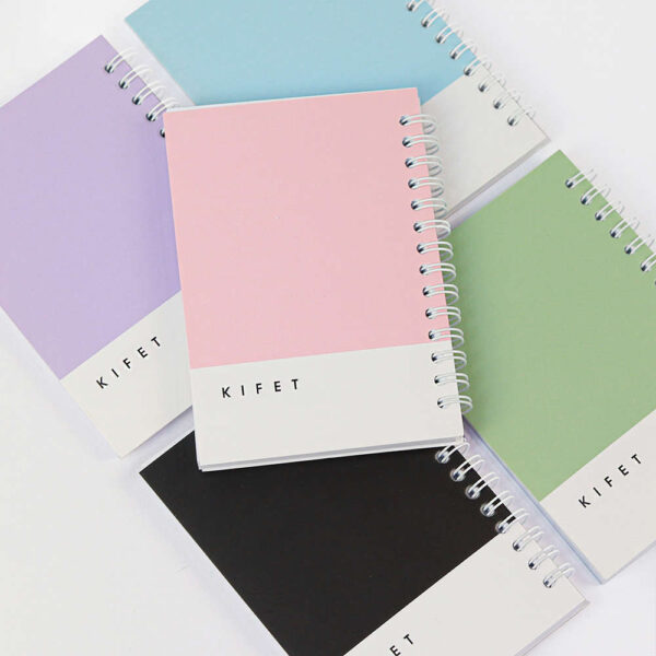 دفترچه 80 برگ پنتون Pantone از برند کیفت KIFET خط دار برگه های بسیار با کیفیت رنگ های پاستلی چشم نواز سایز : 14X10 سانتیمتر با افتخار ساخت ایران