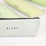 جامدادی فانتزی پاستلی رنگ سبز از برند کیفت KIFET جنس چرم مصنوعی در تناژ رنگی مختلف