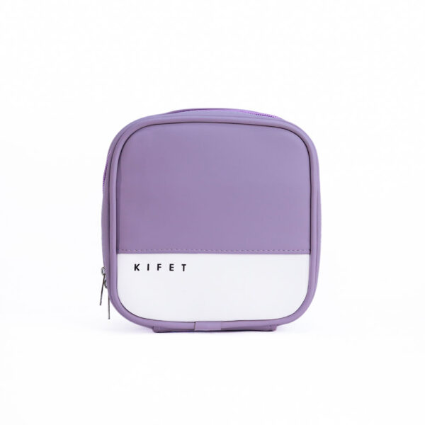 کیف نظم دهنده Pantone یاسی از برند کیفت KIFET ضد آب قابل شستشو رنگ های پاستلی چشم نواز جنس : چرم مصنوعی سایز : 15×15×6 سانتیمتر با افتخار ساخت ایران