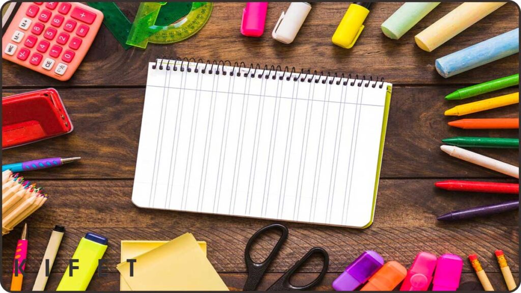 لیست لوازم تحریر برای دبستان